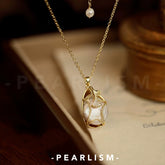 【Pearlism】Freshwater UFO Shape Pearl Trendy Design Pendant