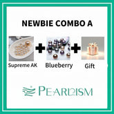 Newbie Combo A -- Supreme AK (10 Pearls +1 Edison) + Blueberry ( 1 pc 9-11 Pink Purple Pearl)