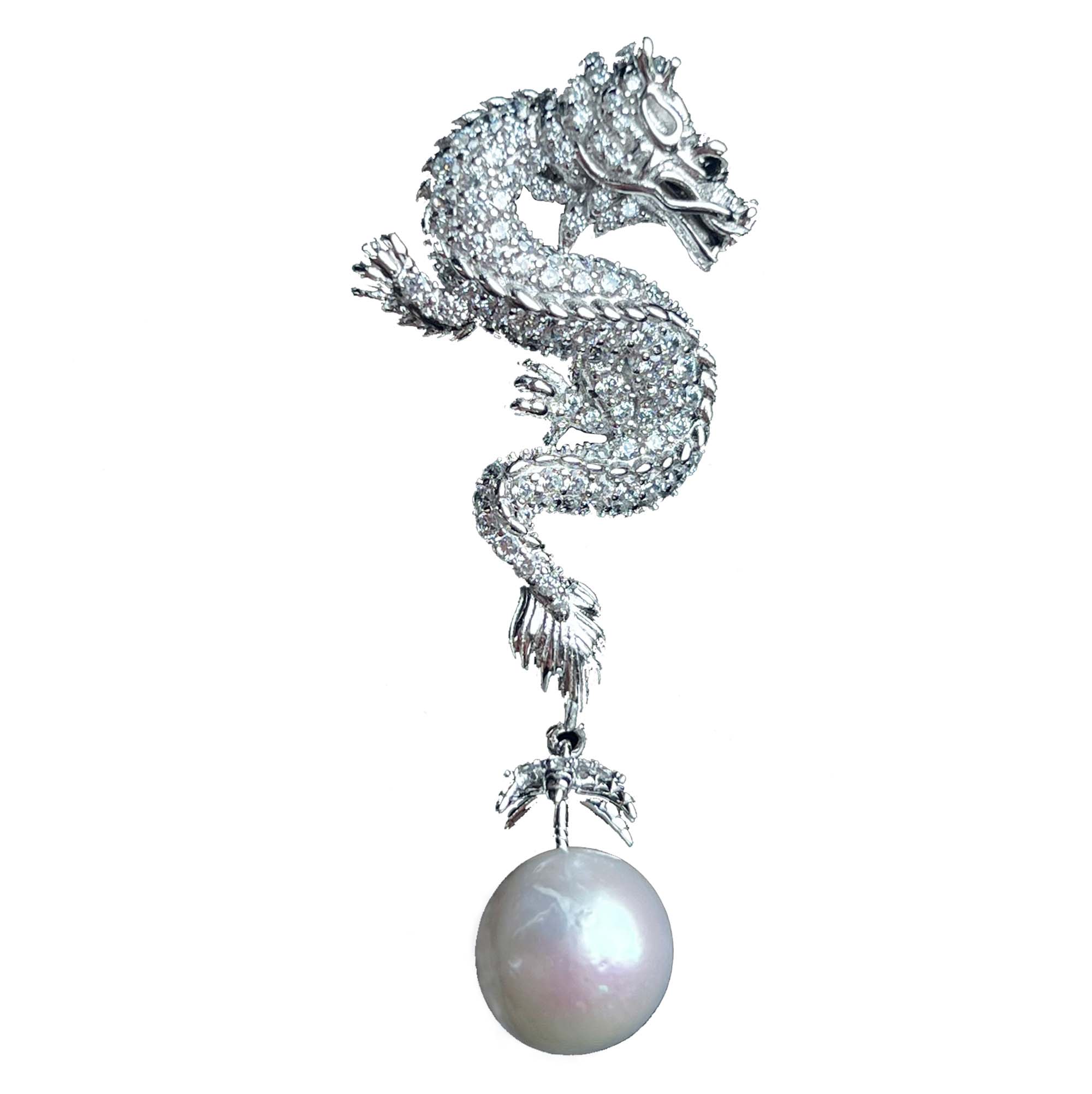 S925 Silver Exquisite and luxurious dragon shaped ring&dragon shaped pendant【PEARLISM】