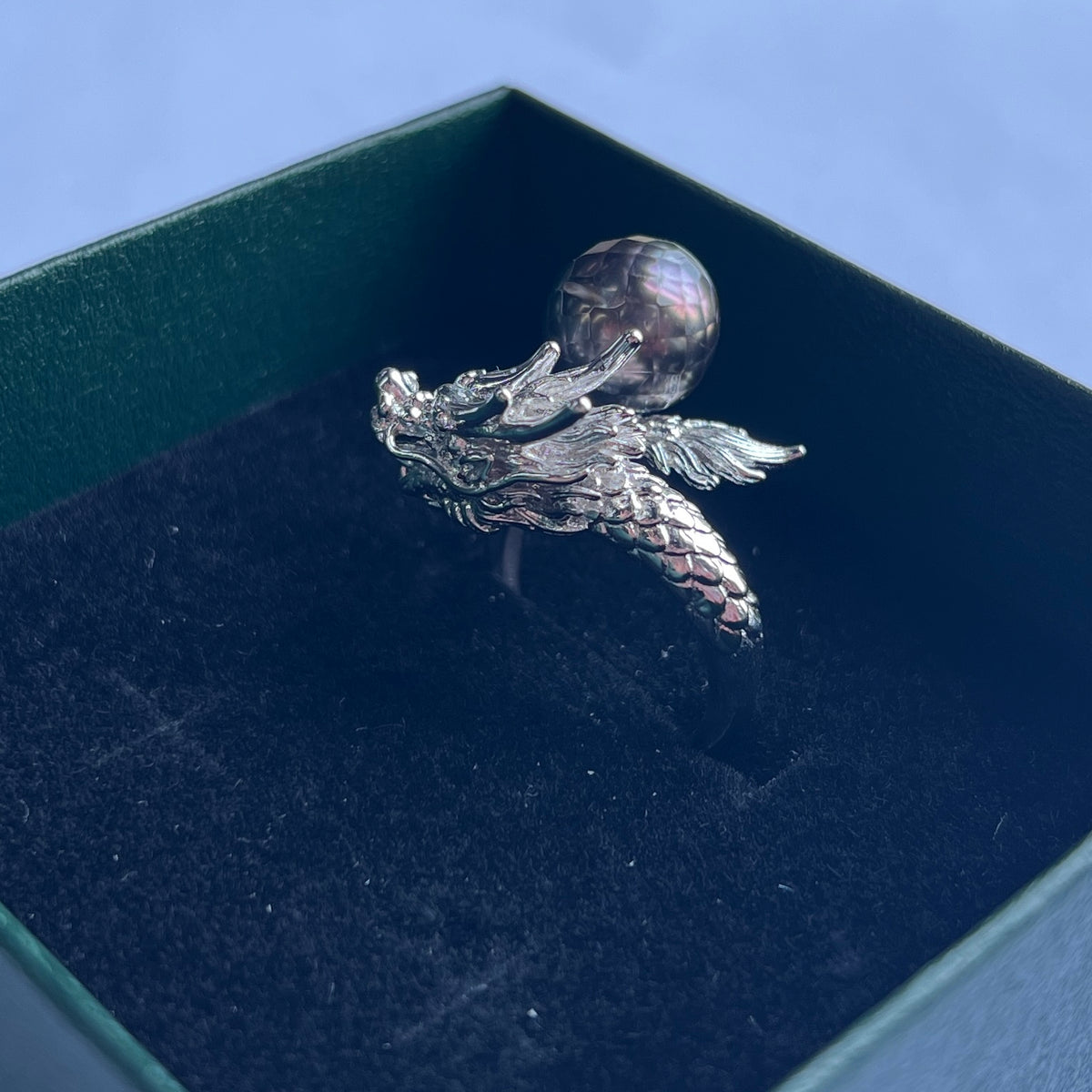 S925 Silver Exquisite and luxurious dragon shaped ring&dragon shaped pendant【PEARLISM】