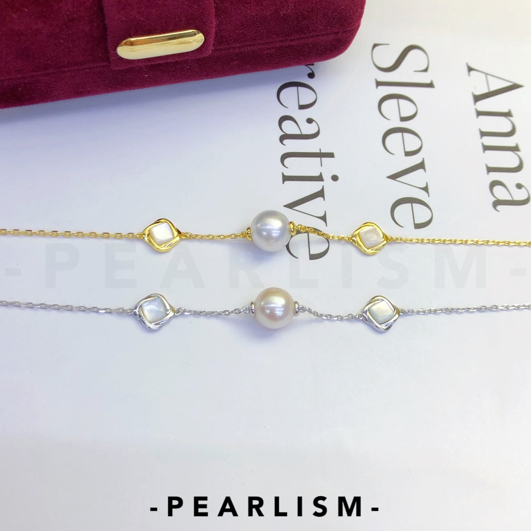 【Pearlism】Fancy Bracelet  Accessories S925 7.5mm(Pearls Not Included)