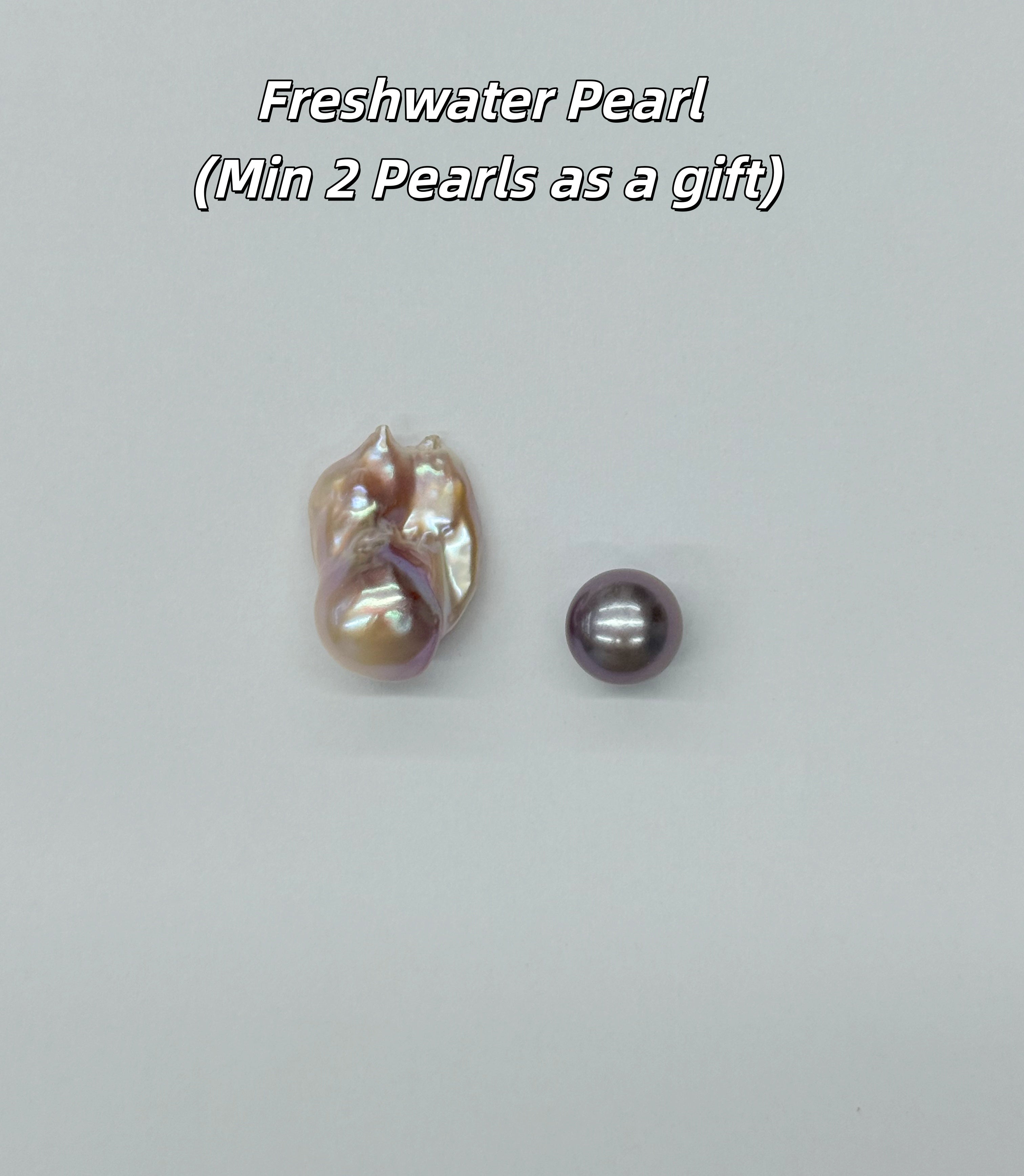Pearl Bangle  with  Freshwater Baroque pearl gift  (1 King Pearl + 1 Edison Pearl) [Open in live]｜Freshwater  Pearl Bangle Adjustable