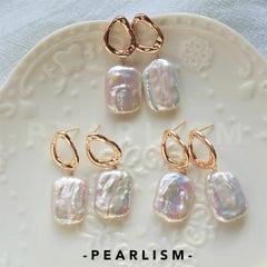 【Pearlism】Freshwater Baroque Pearl Vintage Earrings