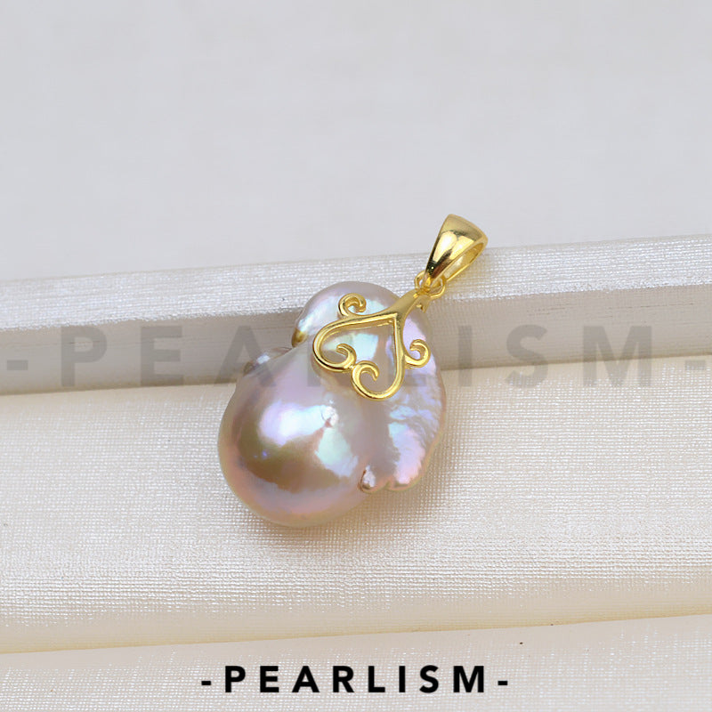 【Pearlism】Baroque Pearl Pendant Accessories 925 Sterling Silver (pearls not included)