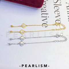 【Pearlism】Fancy Bracelet  Accessories S925 7.5mm(Pearls Not Included)