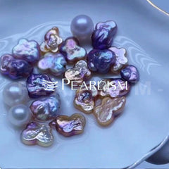 Butterfly (2Butterfly Shape pearls+1edison )【Pearlism