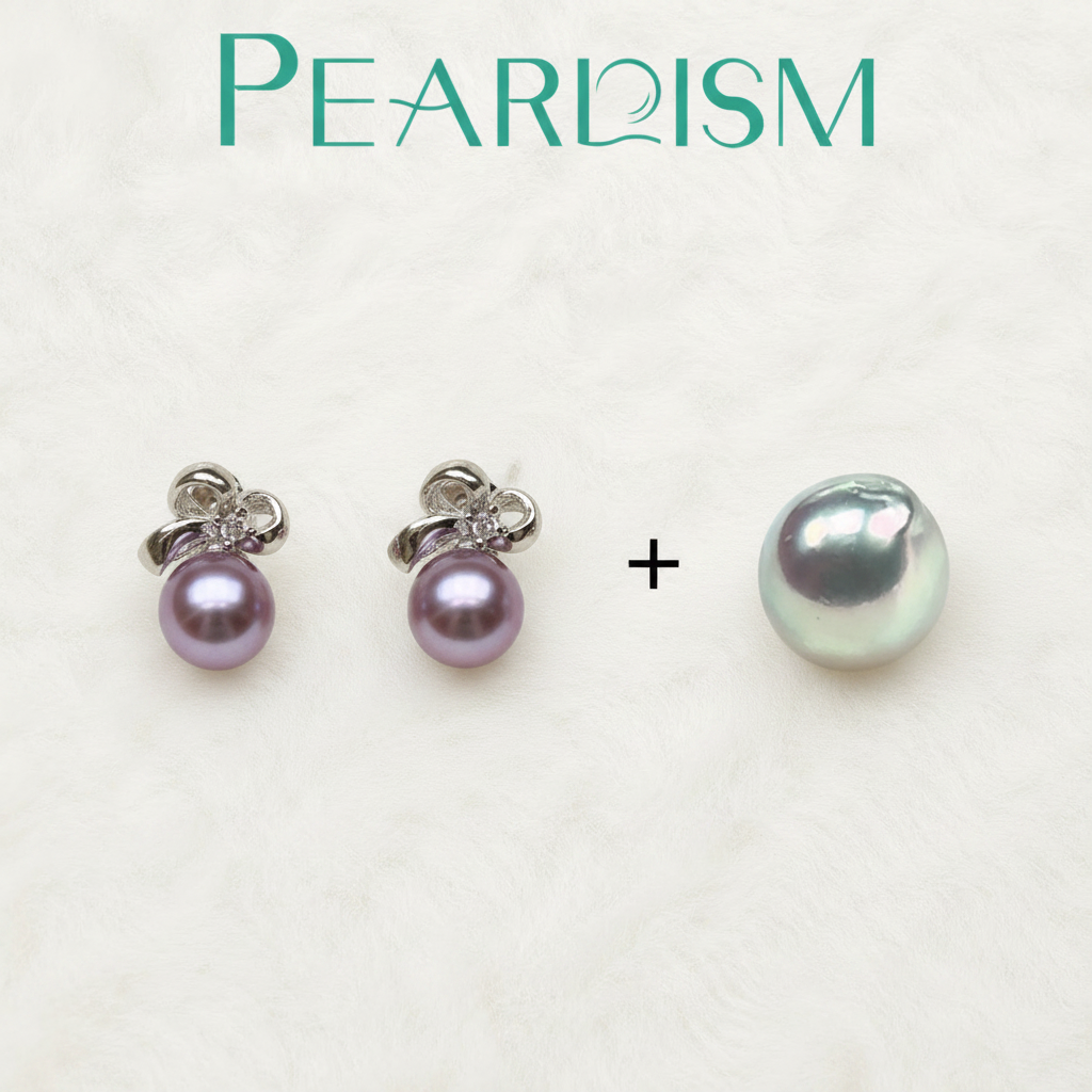 Pearl Earrings  with  Freshwater pearl gift  (20 pearls) [Open in live]｜Freshwater  Pearl  Earrings